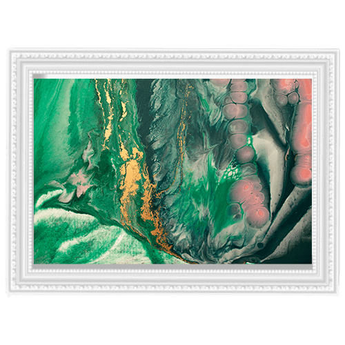 تابلو نقاشی انتزاعی سبز